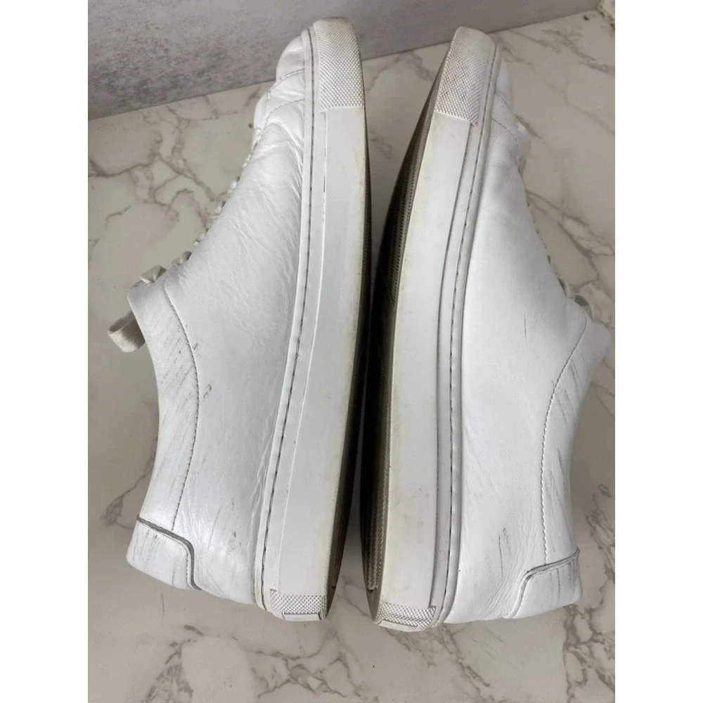 Thursday Boot Company Leather Sneakers Men's Sz 12 White Low Top